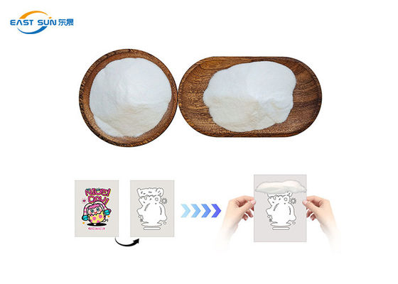 Premium White TPU DTF Adhesive Powder Superior Elasticity 80-170μm Wielkość ziarna do druku transferów DTF